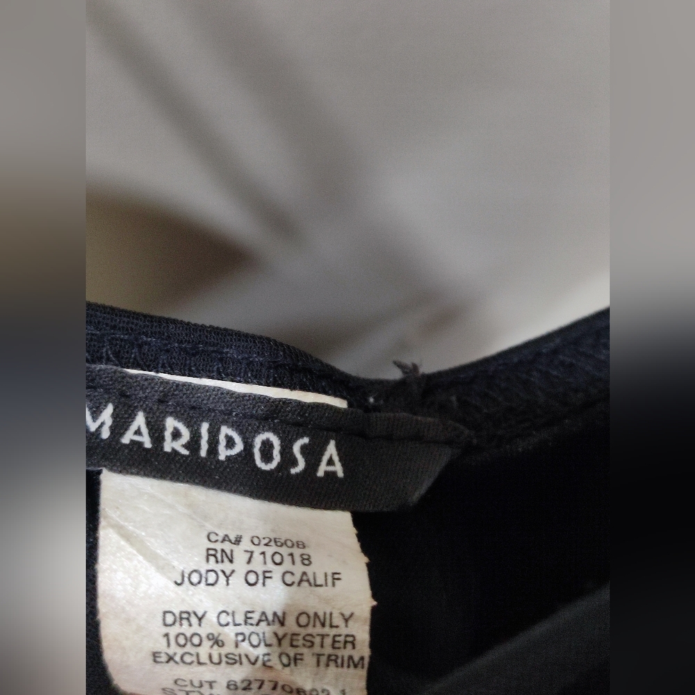 MARIPOSA Black and Silver Thin-Strap Midi Dress - Picture 2 of 10